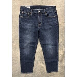 GAP Women’s Mid Rise Girlfriend Jeans Size 28 Regular Medium Wash Blue 31 x 26.5